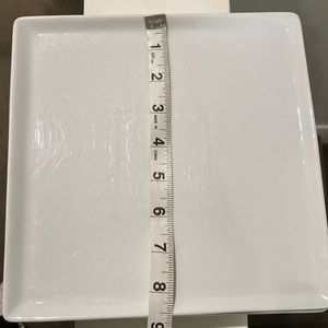 Food Network Set of 4 Porcelain Square Plates